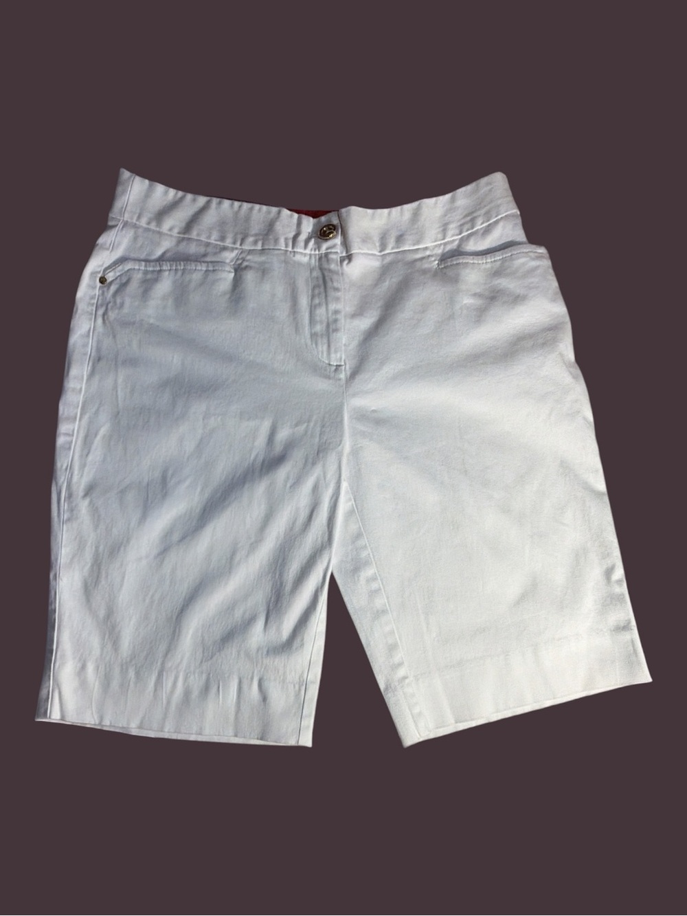 Jones New York Women’s White Bermuda Shorts